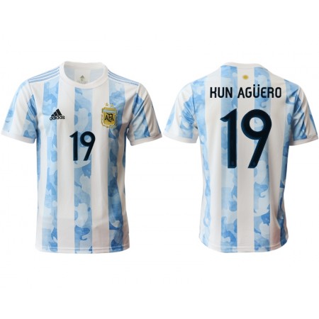 Maillot de Foot Argentine Kun Agüero 19 Domicile 2020